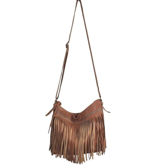 The Sak Brown Fringe Crossbody Bag - Picture 2 of 12
